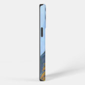 ノルウェーのフィヨルドの日の入り iPhoneケース (右側面)
