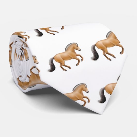 ノルウェーのフィヨルドの馬のタイ ネクタイ (ロール)
