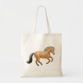 ノルウェーのフィヨルドの馬のトートバック トートバッグ (正面)