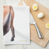 ノルウェーのフィヨルドの馬の台所タオルの養育 キッチンタオル (四つ折り)