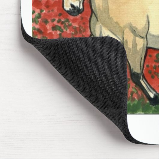 ノルウェーのフィヨルドの馬の芸術 マウスパッド (コーナー)