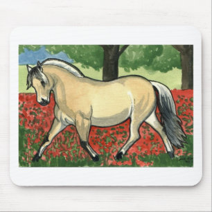 ノルウェーのフィヨルドの馬の芸術 マウスパッド