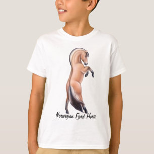ノルウェーのフィヨルドの馬はTシャツをからかいます Tシャツ