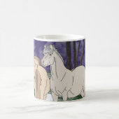 ノルウェーのフィヨルドの馬 コーヒーマグカップ (中央)