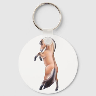 ノルウェーのフィヨルドの馬Keychainの養育 キーホルダー