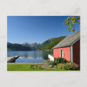 ノルウェーのフィヨルドビューはがき ポストカード (正面)