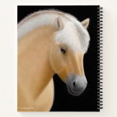 ノルウェーのフィヨルドホース8.5 x 11スパイラルノート ノートブック (裏面)