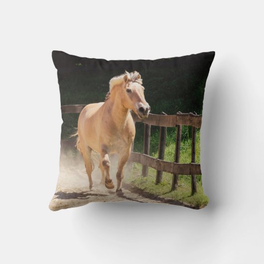 ノルウェーのフィヨルドホース – フィン クッション (裏面)