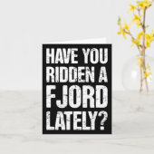 ノルウェーのフィヨルド乗馬フィヨルド カード (黄色い花)