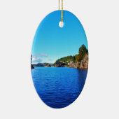 ノルウェーのフィヨルド セラミックオーナメント (右)