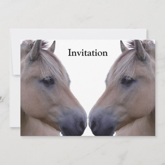 ノルウェーのフィヨルド 招待状 (正面)