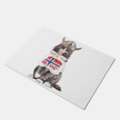 ノルウェーのフォレストキャットバイキング ドアマット (アングル)