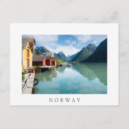 ノルウェーのフジャーランドスフィヨルドの風景 ポストカード