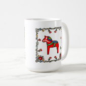 ノルウェーのブナドフローラとダラ·ホース コーヒーマグカップ (正面右)