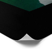 ノルウェーのブラックパノポスターに反射するボート ポスター (角)