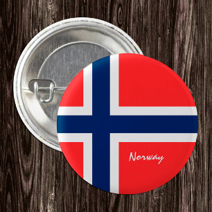 ノルウェーのボタン、愛国的なノルウェー国旗 缶バッジ