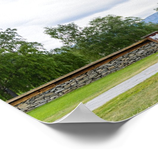 ノルウェーのポスター、ロムにあるステーブ教会 ポスター (角)