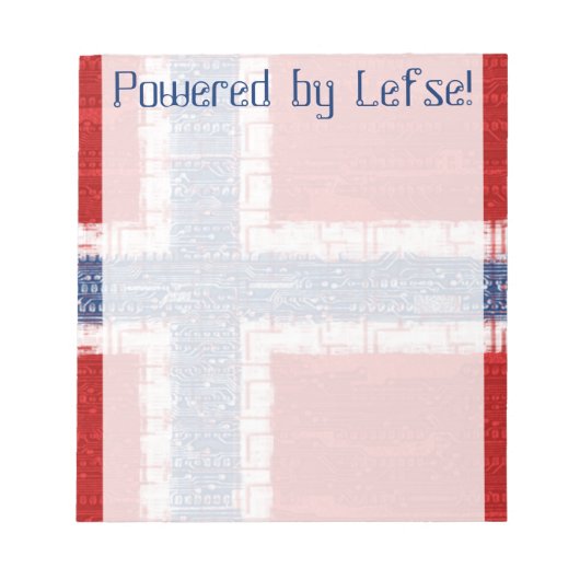 ノルウェーのマザーボードテーマ ノートパッド (正面)