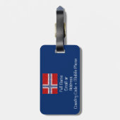 ノルウェーのマザーボードテーマ ラゲッジタグ (裏面縦)