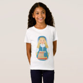 ノルウェーのマトリヨシュカガールズ Tシャツ (正面フル)
