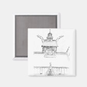 ノルウェーのユダヤ教会 マグネット (正面/裏面)