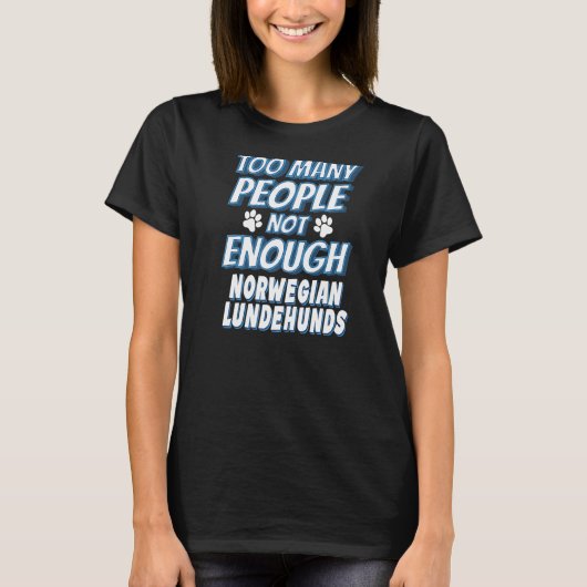 ノルウェーのランデフンド犬の反社会的な品種 Tシャツ (正面)