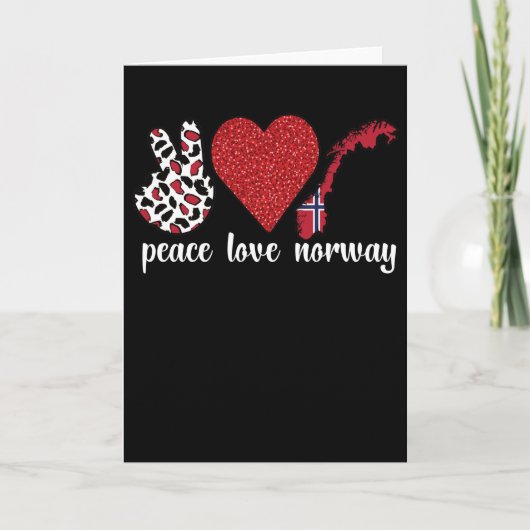 ノルウェーのルーツノルウェー国旗ノルウェー伝統 カード (正面)