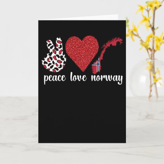 ノルウェーのルーツノルウェー国旗ノルウェー伝統 カード (黄色い花)