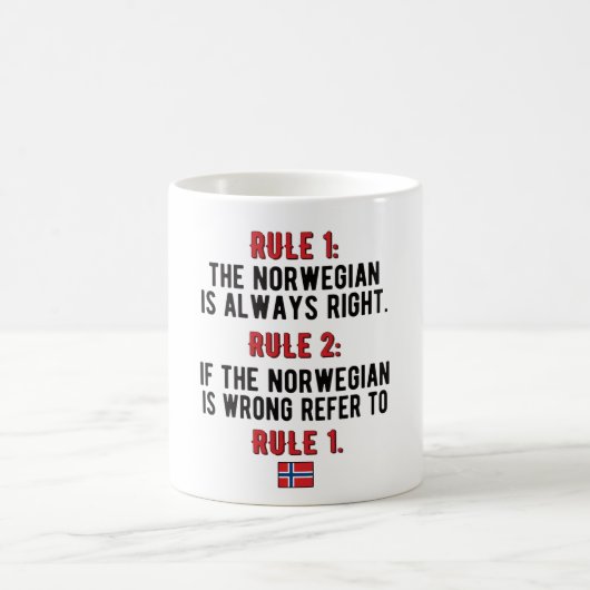 ノルウェーのルーツノルウェー国旗ノルウェー伝統 コーヒーマグカップ (中央)