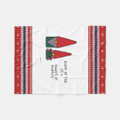 ノルウェーのルーツ フリースブランケット (正面(横))