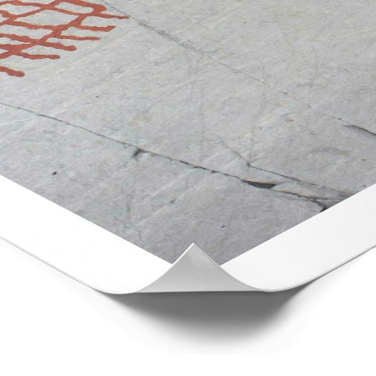 ノルウェーのロックアルタフィヨルド ポスター (角)