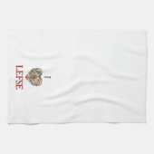 ノルウェーのローズマリンIラブレフト キッチンタオル (横)