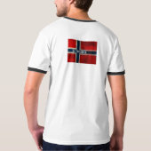 ノルウェーのワイシャツかフード付きスウェットシャツを愛して下さい Tシャツ (裏面フル)