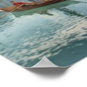 ノルウェーのヴィンテージ旅行 ポスター (角)