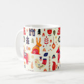 ノルウェーの休日クリスマスマグ コーヒーマグカップ (正面左)