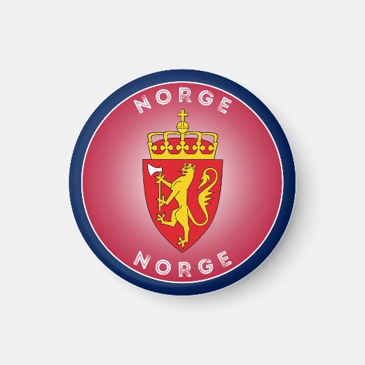 ノルウェーの伝統エンブレム マグネット (正面)