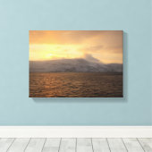 ノルウェーの冬海岸 キャンバスプリント (インサイチュ (ウッドフロア))