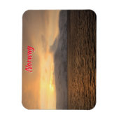 ノルウェーの冬海岸 マグネット (縦)