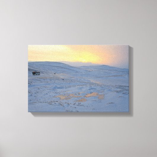 ノルウェーの冬 キャンバスプリント (正面)