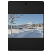 ノルウェーの冬 クリップボード (裏面)