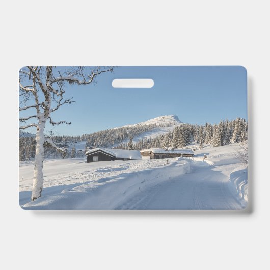 ノルウェーの冬 バッジ (正面)