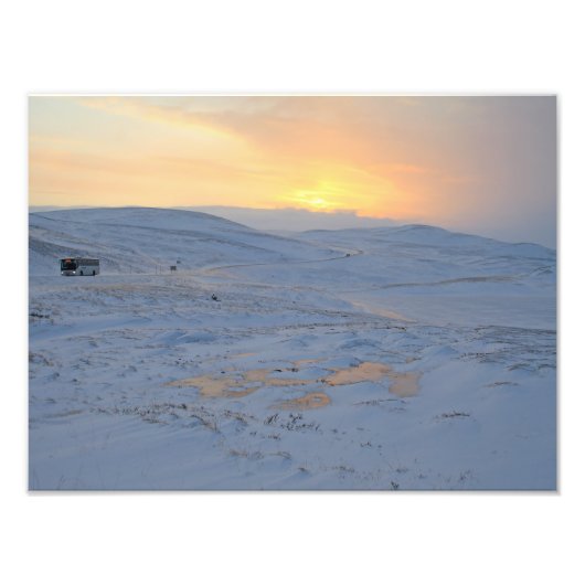 ノルウェーの冬 フォトプリント            (正面)