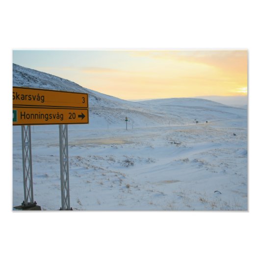 ノルウェーの冬 フォトプリント            (正面)