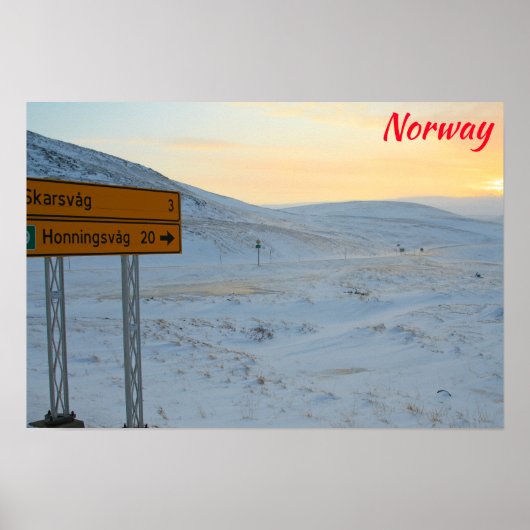 ノルウェーの冬 ポスター (正面)