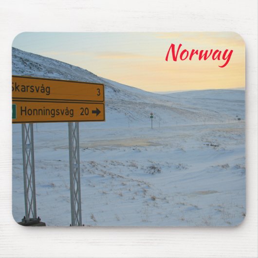 ノルウェーの冬 マウスパッド (正面)