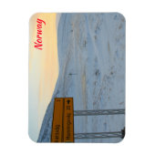 ノルウェーの冬 マグネット (縦)