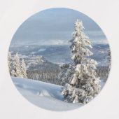 ノルウェーの冬 ラベル (デザイン1)