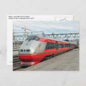ノルウェーの列車がオスロSに到着 ポストカード (正面/裏面)