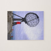 ノルウェーの北岬、地球の記号 ジグソーパズル (横)