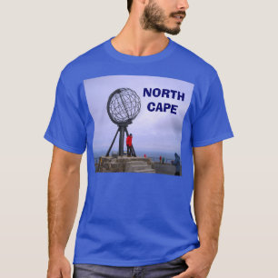 ノルウェーの北岬、地球 Tシャツ